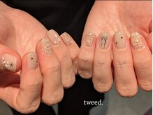 トータルビューティーサロン オーブ(Aube)/【tweed】秋冬ツイードネイル