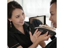 ホワイトニングショップ 明石大久保店/◎照射後のトーンチェック