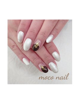 モコネイル(moco nail)/☆ワンカラー2本アート☆