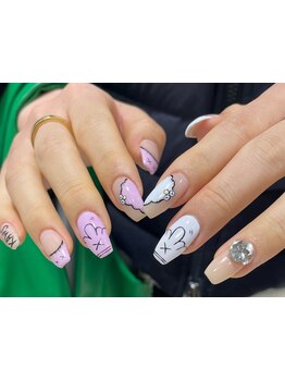 手描きアートが得意なサロン