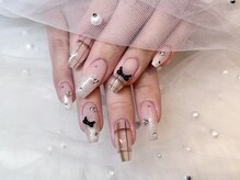 モカ 京橋(moca)/【Ayano】チェックネイル