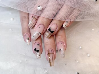 モカ 京橋(moca)/【Ayano】チェックネイル