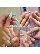 【エンボスフラワーネイル】