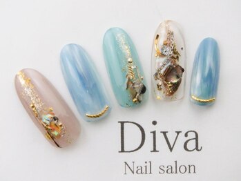 ネイルサロン ディーバ ギンザ(Nail salon Diva GINZA)/大人ブルーネイル