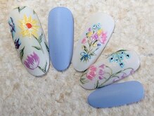 ネイリックス アヴェニール(NAILX avenir)/ブルー小花