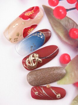 ボルドー和ネイル