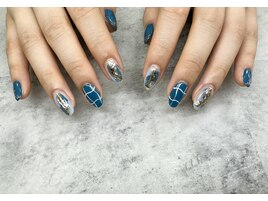 ブルーニュアンスネイル