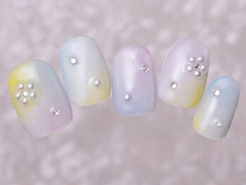 アイネイルズ 町田店(I nails)/パステルもやもやパール10480円