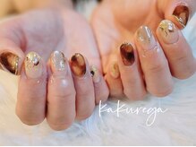 リフレッシュサロン 隠れ家/秋　べっ甲ネイル