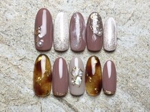 マキュアネイル(MAQUA NAIL)の雰囲気（☆大人上品ネイル、ミラー、キラキラ、8800円コース）