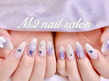 エムズ ネイルサロン(M2)/パープルチークガーリーネイル