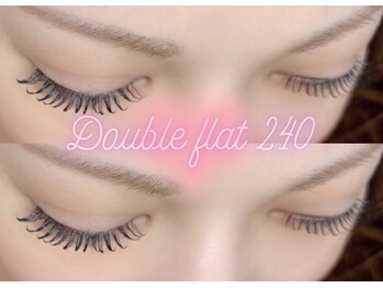 リトル(Little)の写真/《圧倒的持続力★束感ダブルフラットラッシュ80～150束》自まつ毛が少ない方もボリュームのある濃い目元に!