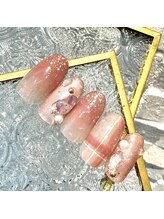 ハーティーネイル 自由が丘南口店(heartynail)/マグネット/チェック柄/カラグラ