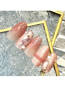 ハーティーネイル 自由が丘南口店(heartynail)/マグネット/チェック柄/カラグラ