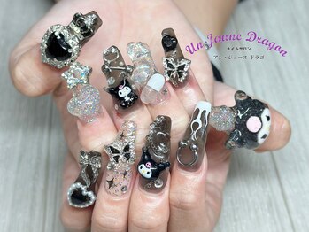 アン ジョーヌドラゴ/【ロングネイル】ゴテゴテネイル