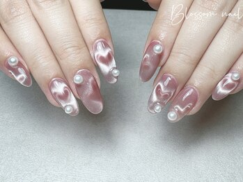 ブラソンネイル(Blossom nail)/マグネットハート