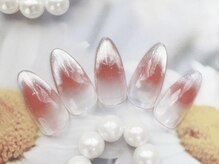 キラキラネイル 川口 南鳩ヶ谷店/チークマグネットネイル