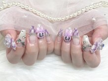 エイミー 大宮店(AMY)/推し×チェックパープルネイル♪