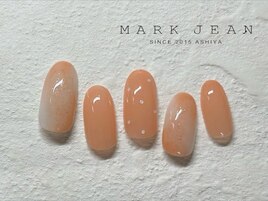 280.オレンジ マーブル ドット A