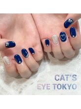 キャッツアイ東京 新宿店(Cat's eye TOKYO)/ネイビーで可愛い♪