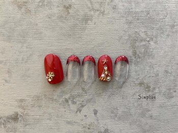 シンプリー ネイルアンドアイラッシュ 祖師谷大蔵店(Simpliee Nail&Eyelash)/クリスマスネイル