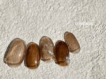 ルークネイル 恵比寿店(LUKE NAIL)/クリアハートネイル　冬春