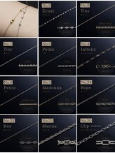 エムクチュール/permanentjewelry重ね付け人気