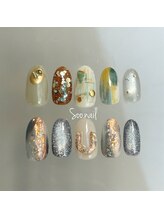 ソーネイル(Soo.nail)/11月定額ネイルシンプルデザイン