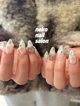 ネコ(Neko)/星　韓国ガーリー　キラキラ