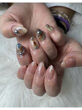 フラワーズネイル(flowers nail)/個性派アシメネイル