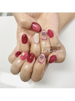 リルガーデン 新宿南口(Lil' Garden)/ボルドー×フラワーブーケ