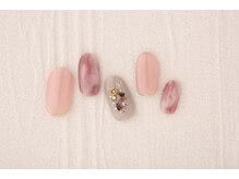 エムスラッシュ フィール 東戸塚店(M.SLASH)/ピンクマーブルネイル
