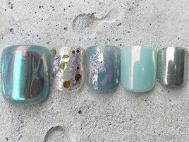 氷ネイルデザインFOOT ¥10000