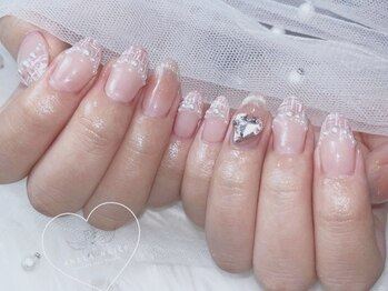 アネラ ネイルズ(Anela_nails)/ツイード×チーク/お持ち込み