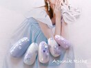 【紫陽花ネイル】