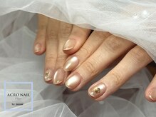 お花のホロネイル