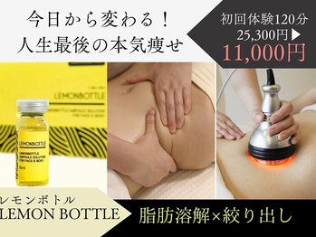イーズ 武蔵小杉店の写真/【効果◎韓国発脂肪分解液レモンボトル上陸￥11000】二の腕/お腹/背中/腰肉/ヒップ/太ももに徹底アプローチ