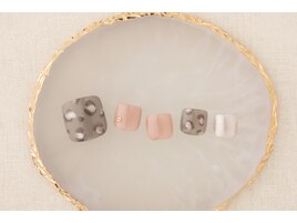 秋冬レオパードネイル