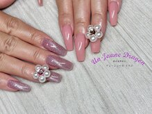 アン ジョーヌドラゴ/【ロングネイル】パールフラワー