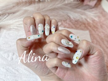 エリナネイルサロン池袋(Alina Nail Salon)/カラフルストーン