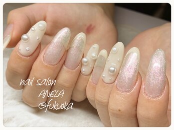 アネラ(ANELA)/パールホワイトネイル