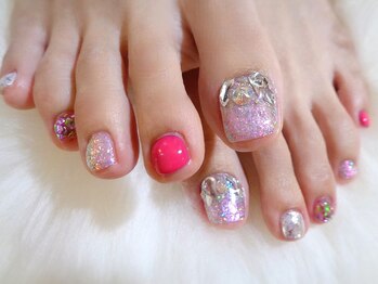 アミュリー ネイル アトリエ(Amury nail atelier)/オーロラ ストーン 大人 シアー