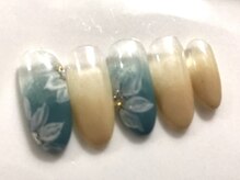 ビューティーネイルサロン クリアーズ(Clears)/秋冬カラーのお花柄