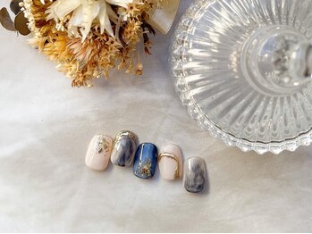 エイミー 金町(amy)/ニュアンスミラーネイル