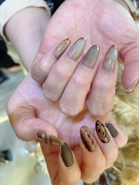 アシメニュアンスネイル