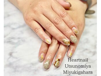 はあとねいる 宇都宮御幸ヶ原店/【通常】グレーニュアンスネイル