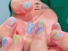 マーブルニュアンスネイル