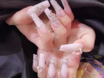 シンデレラネイル(CINDERELLA NAIL)/【スカルプ長さだしネイル】