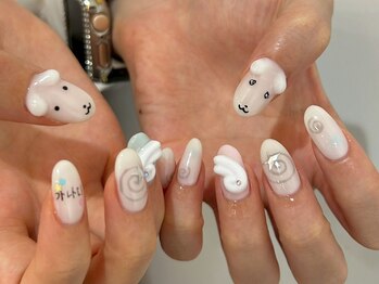 ジェミーネイル シンジュク(Jemiy nail shinjuku)/【Miku】韓国フワフワ¥12480