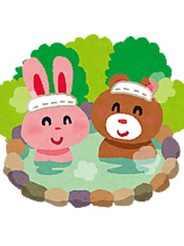 プチローズ/温泉と同じ鉱石の温石ベッドよ♪